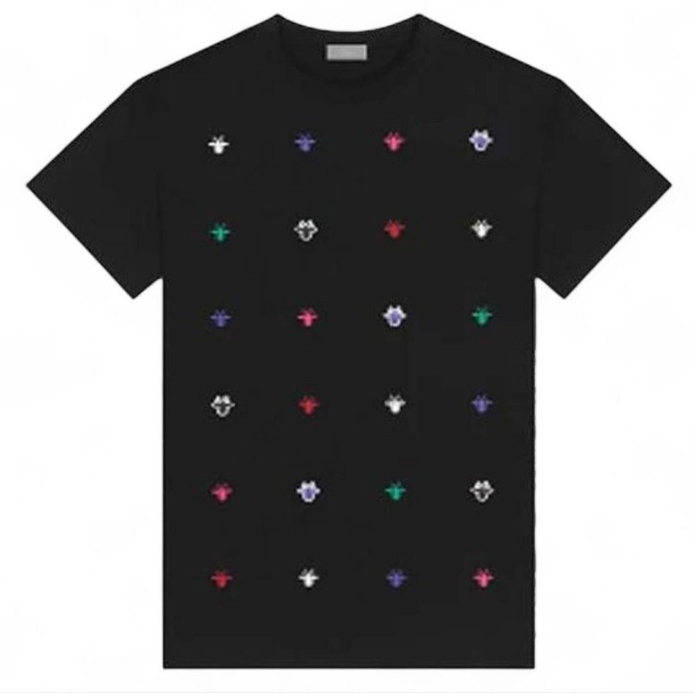 Dior | Embroidered Bee Tee | Multicolor | Sprawling Logo | Hedi Slimane | Mens - Picture 1 of 15